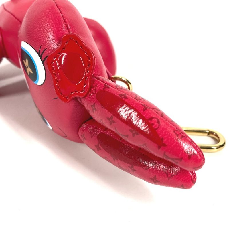 Louis Vuitton Key Holder Animogram Rabbit Leather Pink