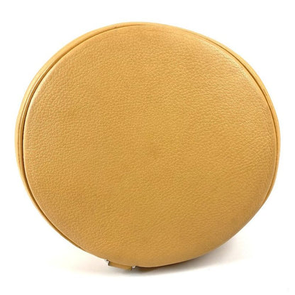 Hermes Shoulder Bag Lunch Taurillon Clemence Yellow Beige