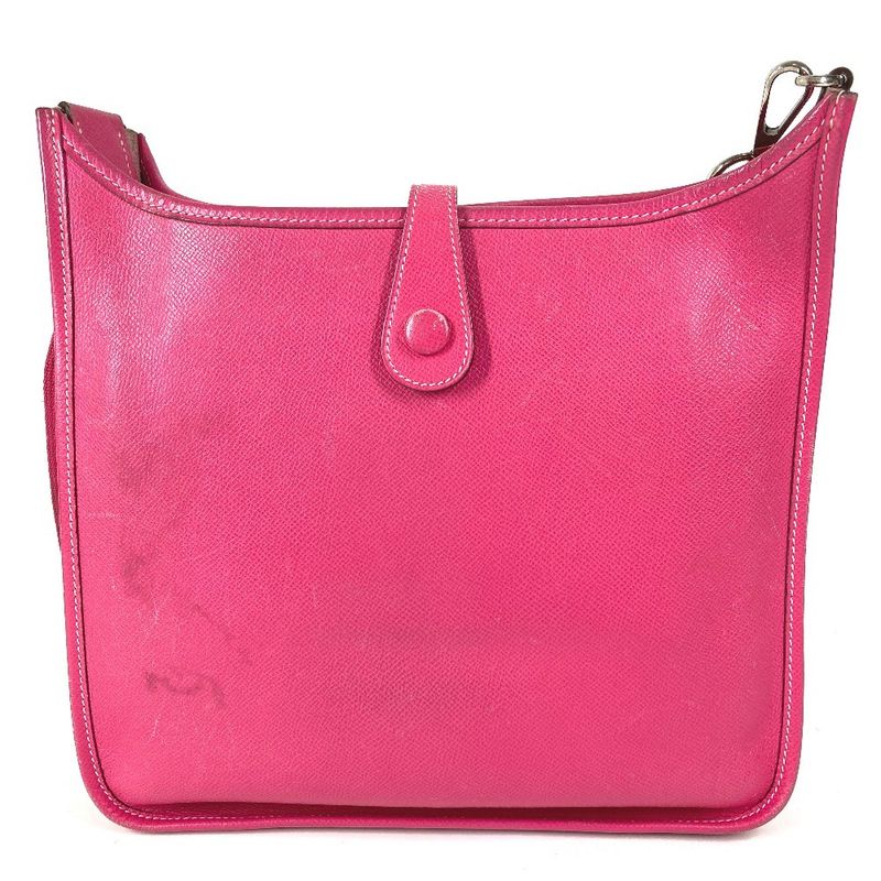 Hermes Shoulder Bag Evelyne 1 PM Epsom Rose Tyrian Pink