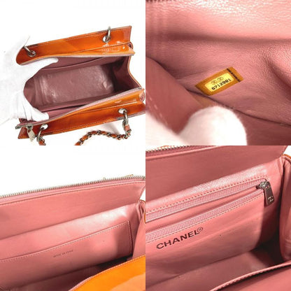 Chanel Shoulder Bag CC Logo Enamel Pink