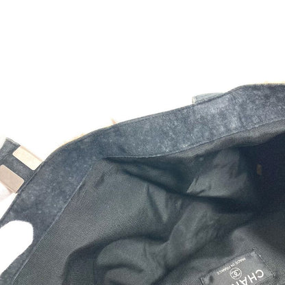 Chanel Tote CC Logo Rabbit Fur Brown