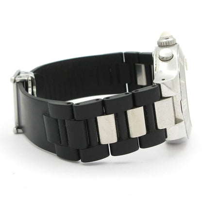 Cartier Watch Must 21 Chronoscaph SM SS Rubber Chronograph White