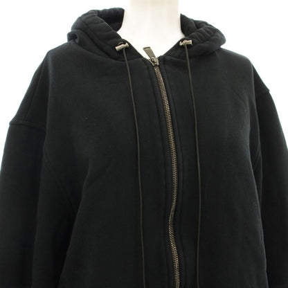 Versace Hoodie Sweatshirt Brushed Lining Embroidery M Black