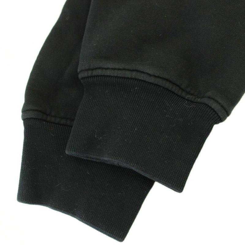 Versace Hoodie Sweatshirt Brushed Lining Embroidery M Black