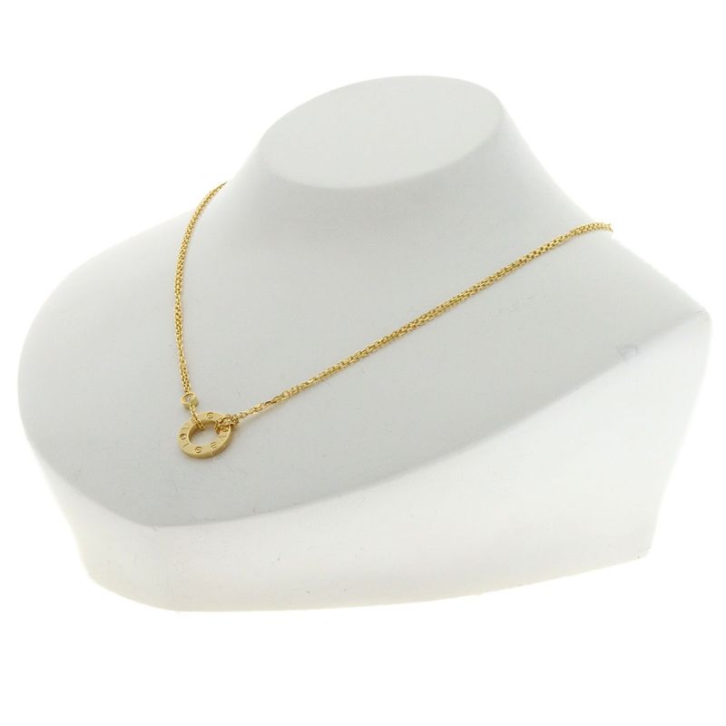 Cartier Love Circle Diamond Necklace 18k Yellow Gold