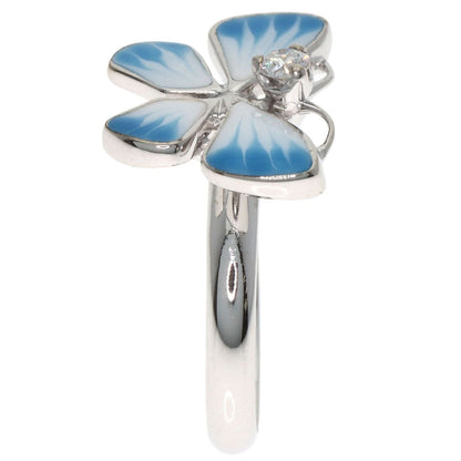 Dior Butterfly Motif Diamond Pinky Ring 18k White Gold