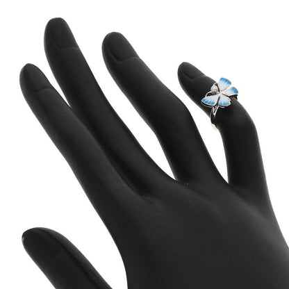 Dior Butterfly Motif Diamond Pinky Ring 18k White Gold