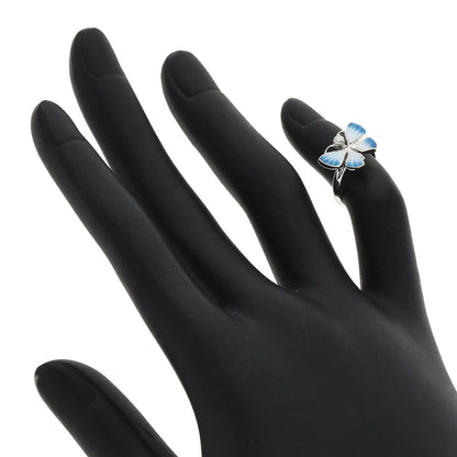 Dior Butterfly Motif Diamond Pinky Ring 18k White Gold