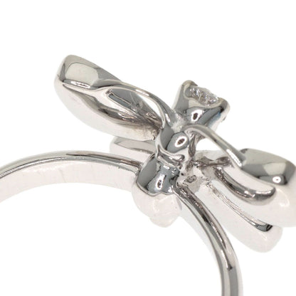 Dior Butterfly Motif Diamond Pinky Ring 18k White Gold