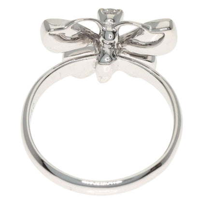 Dior Butterfly Motif Diamond Pinky Ring 18k White Gold