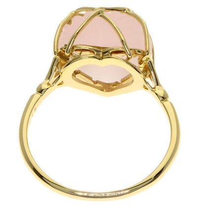 Dior Rose Quartz Ring 18k Yellow Gold Ring