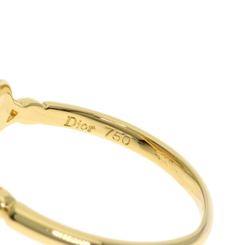 Dior Rose Quartz Ring 18k Yellow Gold Ring
