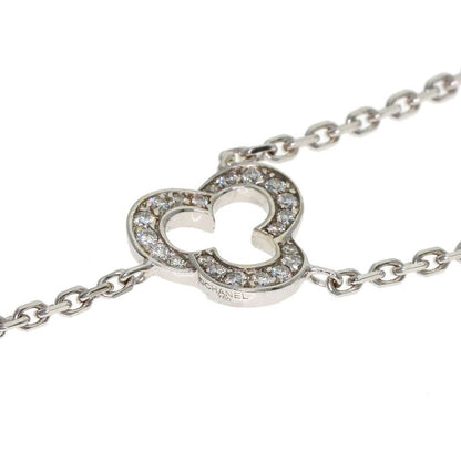 Chanel Camellia Diamond Necklace 18k White Gold