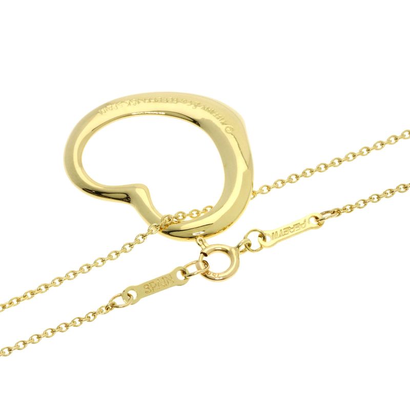 Tiffany & Co Open Heart Necklace 18k Yellow Gold