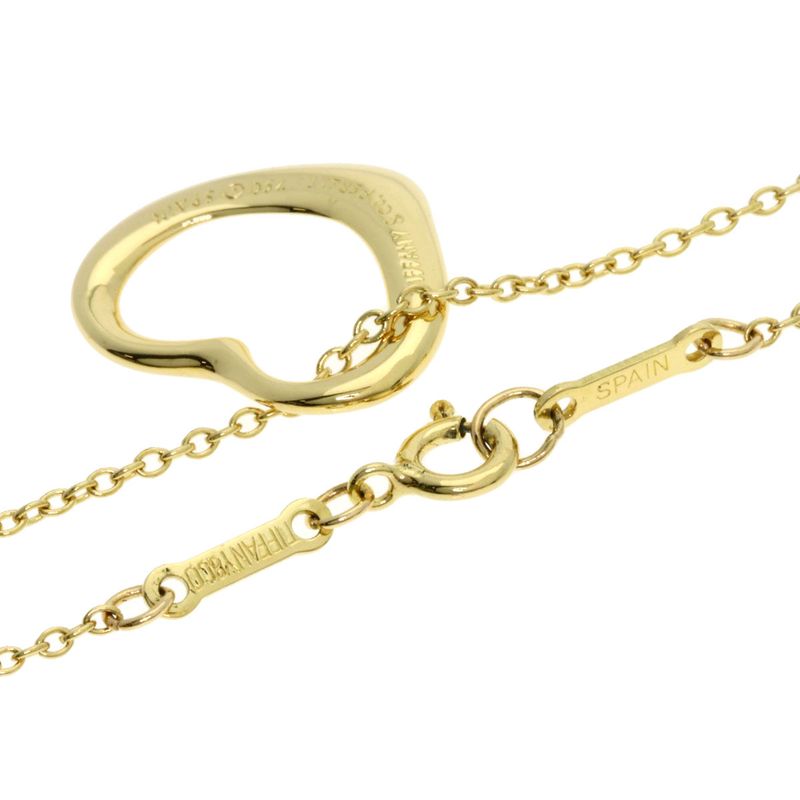 Tiffany & Co Open Heart Necklace 18k Yellow Gold