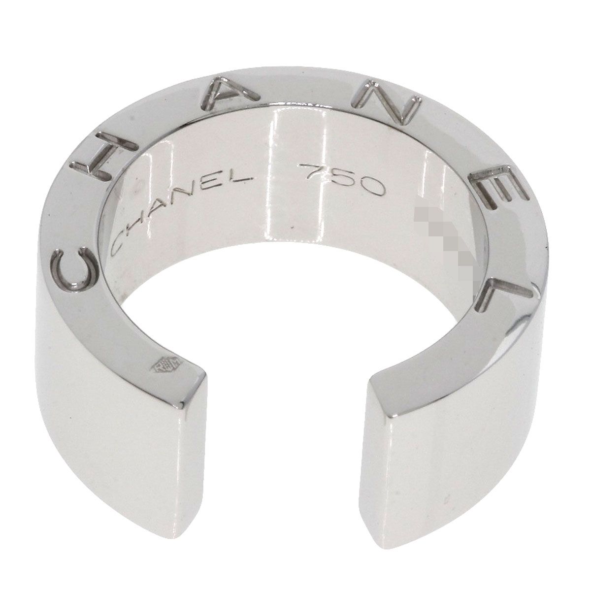 Chanel Signature Ring 18k White Gold
