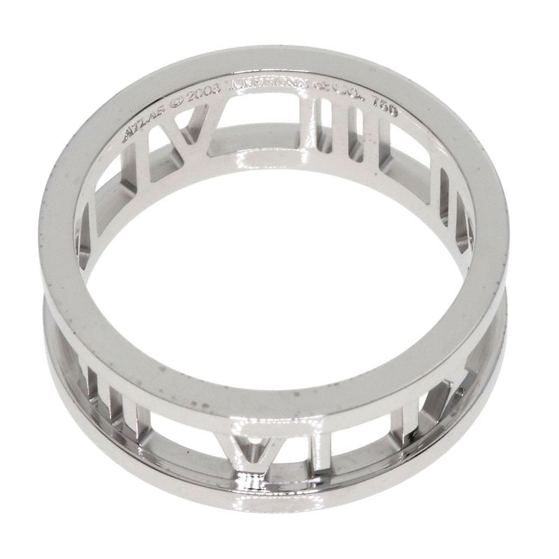 Tiffany & Co Atlas Open Ring 18k White Gold