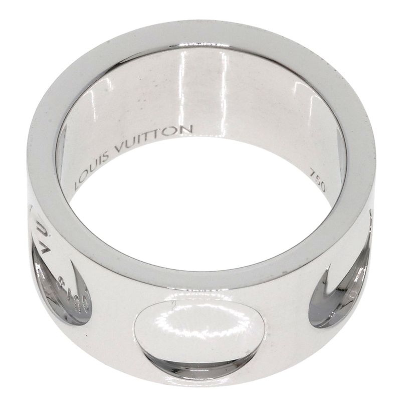 Louis Vuitton Grand Bag Empreinte Ring 18k White Gold
