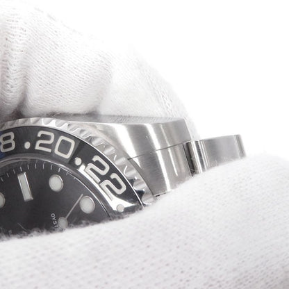 Rolex Gmt Master 2 Date Roulette Watch Black Dial