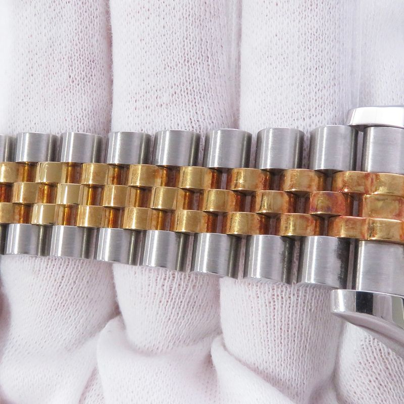 Rolex Datejust SS 18k Yellow Gold Watch White Dial