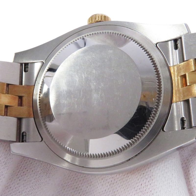 Rolex Datejust SS 18k Yellow Gold Watch White Dial