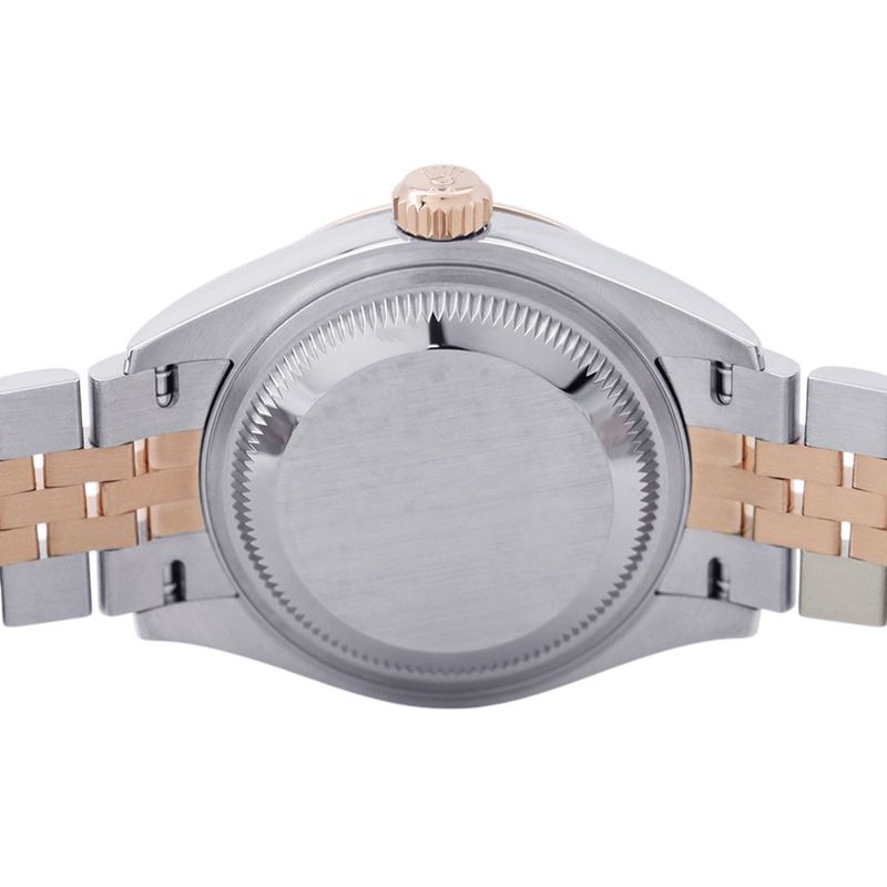 Rolex Lady Datejust SS 18k Pink Gold Aubergine Dial Bracelet