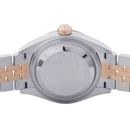 Rolex Lady Datejust SS 18k Pink Gold Aubergine Dial Bracelet