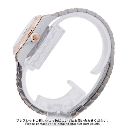 Rolex Lady Datejust SS 18k Pink Gold Aubergine Dial Bracelet