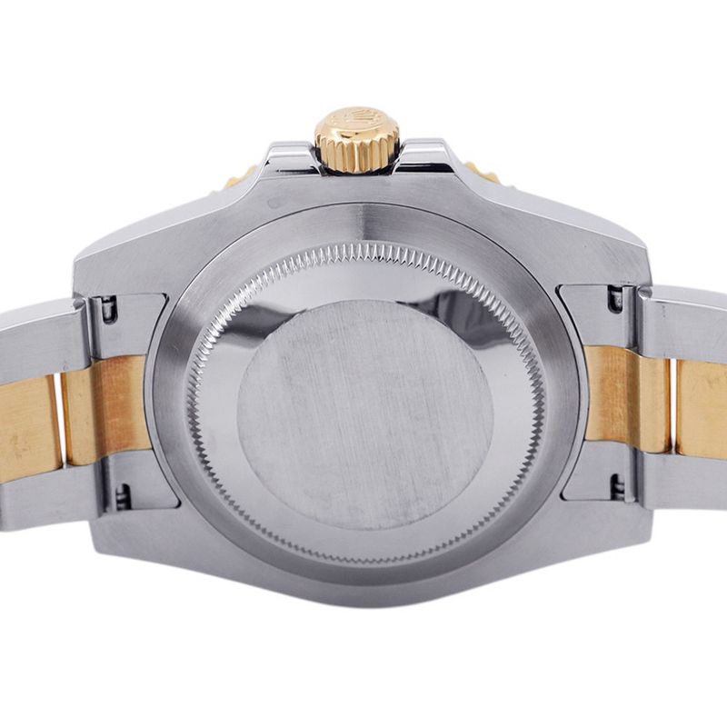 Rolex Submariner Date SS 18k Yellow Gold Watch Blue Dial