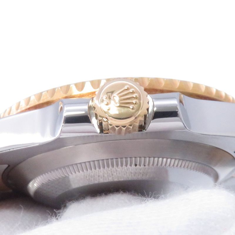 Rolex Submariner Date SS 18k Yellow Gold Watch Blue Dial