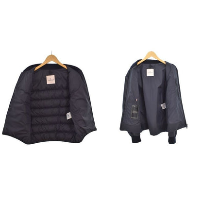 Moncler Epinla Bomber Jacket Down Layered Vest 2 Navy