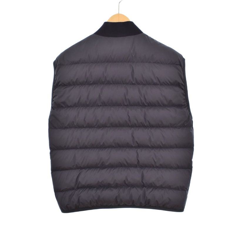 Moncler Epinla Bomber Jacket Down Layered Vest 2 Navy