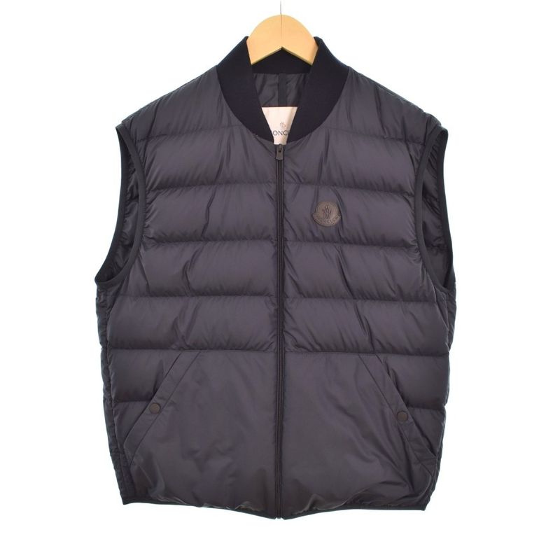 Moncler Epinla Bomber Jacket Down Layered Vest 2 Navy
