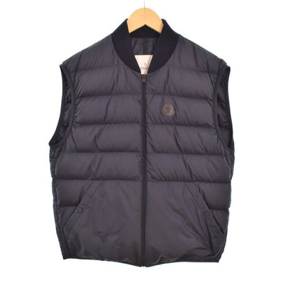 Moncler Epinla Bomber Jacket Down Layered Vest 2 Navy