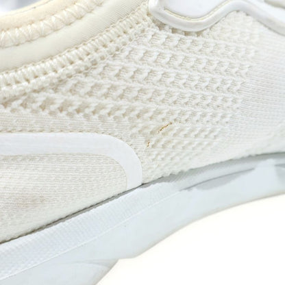 Dior Front Logo Lace Up Low Cut Sneakers White
