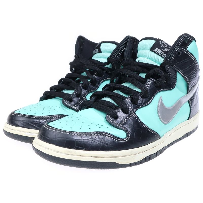 Tiffany & Co Nike SB Diamond Supply Dunk High Cut Sneakers
