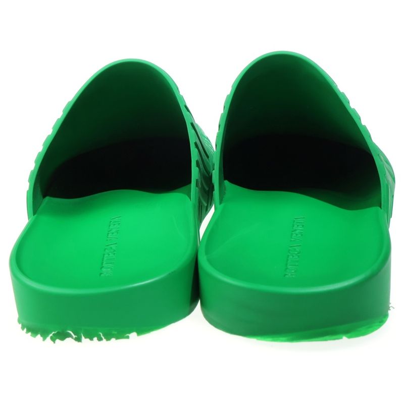 Bottega Veneta Slider Clog Rubber Slip on Sandals Green