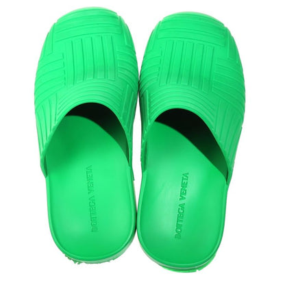 Bottega Veneta Slider Clog Rubber Slip on Sandals Green