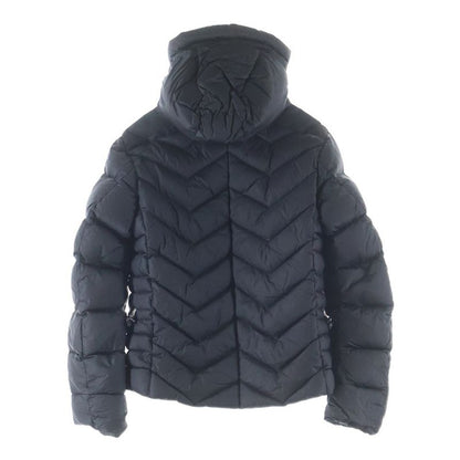Moncler Patch Logo Hooded Down Jacket Black