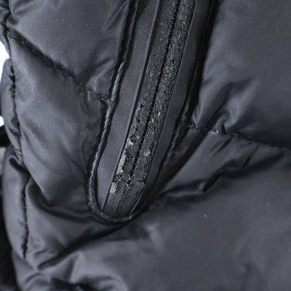 Moncler Patch Logo Hooded Down Jacket Black