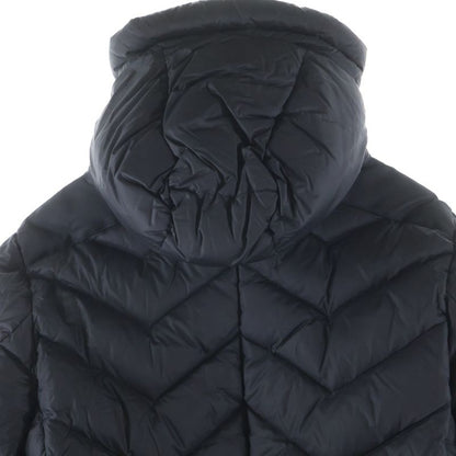 Moncler Patch Logo Hooded Down Jacket Black