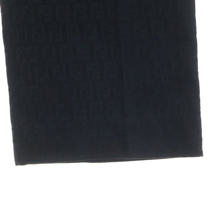 Fendi Zucca Pattern Long Pants Trousers Polyester Cotton Black