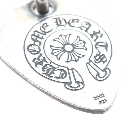 Chrome Hearts Guitar Pick Pendant Top Silver