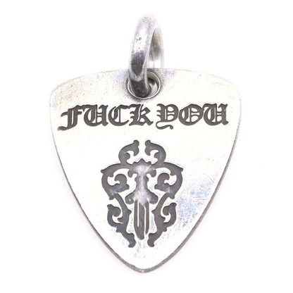 Chrome Hearts Guitar Pick Pendant Top Silver