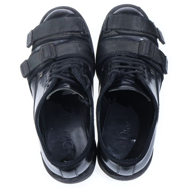 Dior Newwave Double Strap Low Cut Sneakers Shoes Black