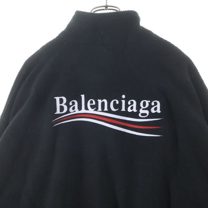 Balenciaga Oversized Logo Embroidered Fleece Jacket Campaign