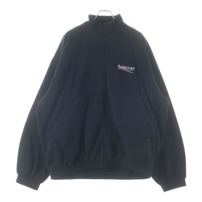 Balenciaga Oversized Logo Embroidered Fleece Jacket Campaign