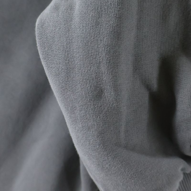 Balenciaga Human Being Round Zip Up Hoodie Front Logo Gray