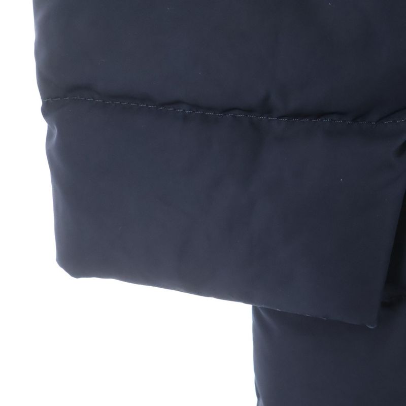 Moncler Gerboise Zip Up Down Coat Navy