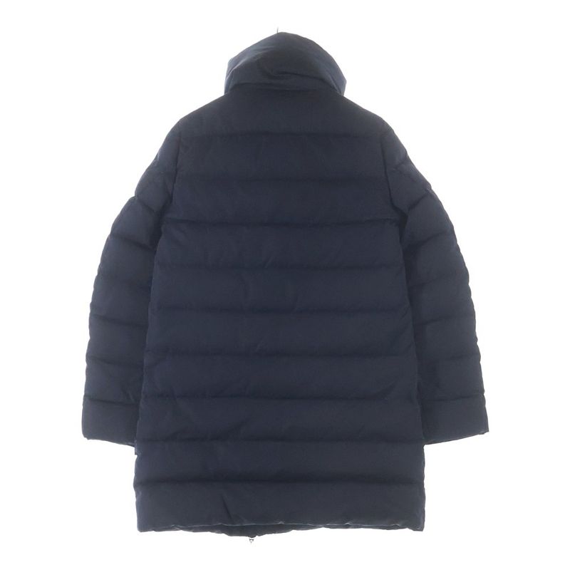 Moncler Gerboise Zip Up Down Coat Navy